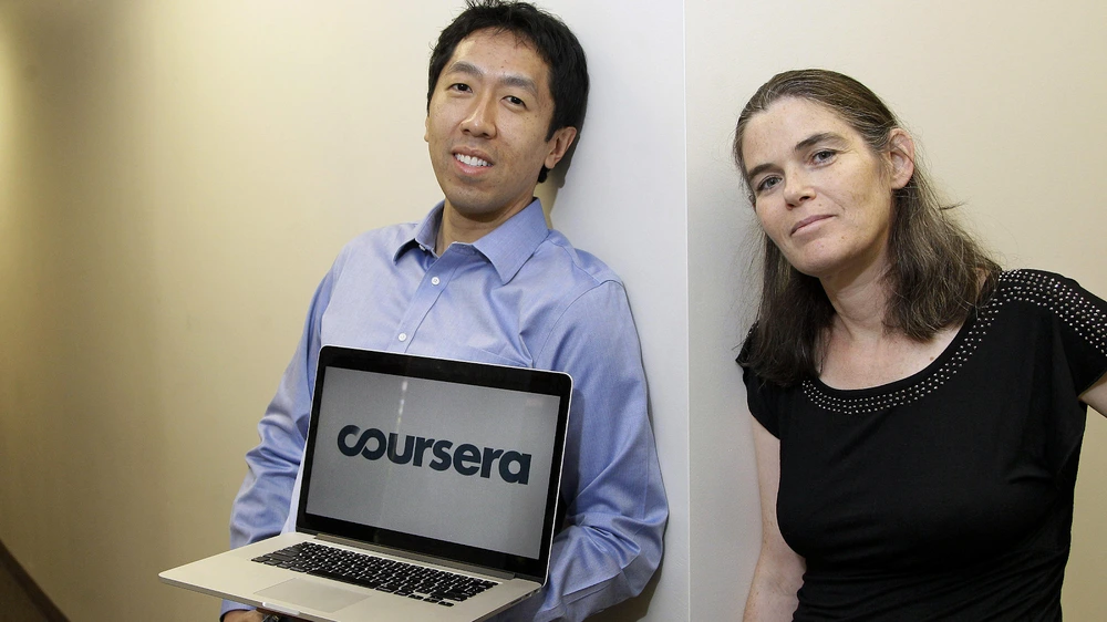 Coursera Founders Daphne Koller and Andrew Ng